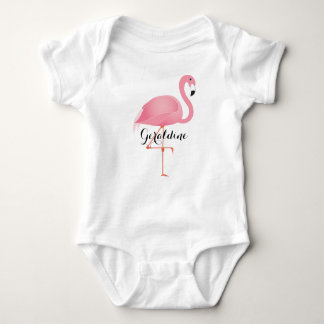 Body Para Bebê Flamingo Rosa