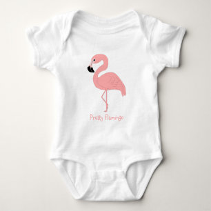 Body Para Bebê Flamingo Rosa Personalizado