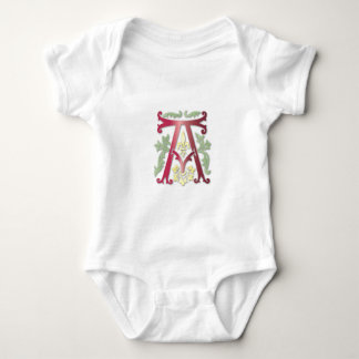 Body Para Bebê Fleur-de-lis A Monograma