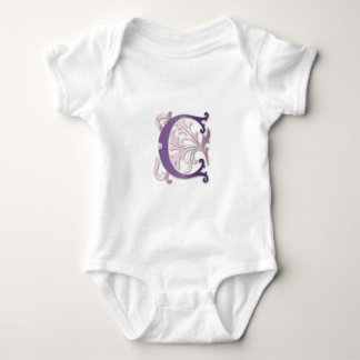 Body Para Bebê Fleur-de-lis C Monograma