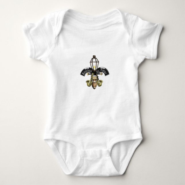 Body Para Bebê Fleur de Nova Orleães (Frente)