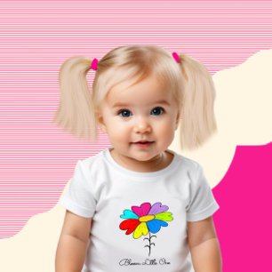 Body Para Bebê Flor colorida