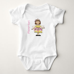 Body Para Bebê Flor de Fada Uma Peça Tutu Roupa