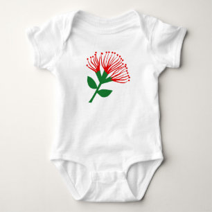 Body Para Bebê Flor de Pohutukawa, Nova Zelândia