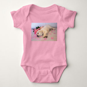 Body Para Bebê Flor de Sono de Cachorrinho 01