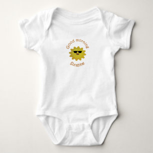 Body Para Bebê flor do sol sorridente