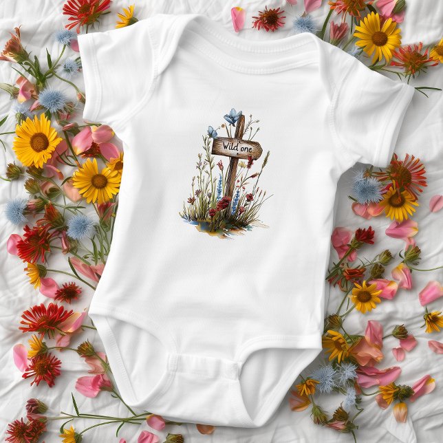 Body Para Bebê Flor Silvestre Selvagem (Criador carregado)