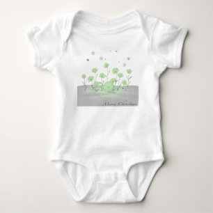 Body Para Bebê Floração de Primavera – Serenidade Verde Suave