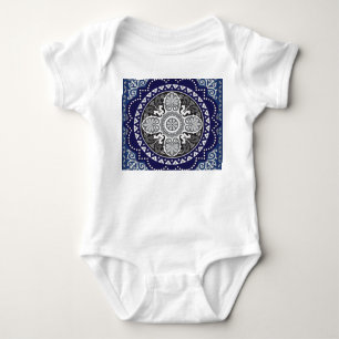 Body Para Bebê Floral Detalhado - Design de Paisley Paisley