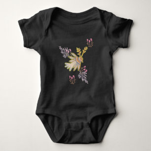Body Para Bebê floral e pássaros
