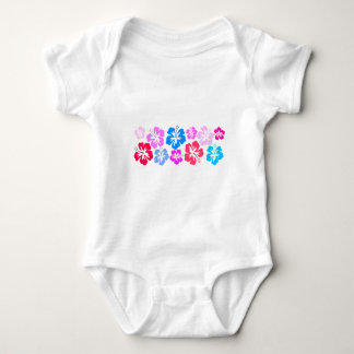 Body Para Bebê Floral e rosa