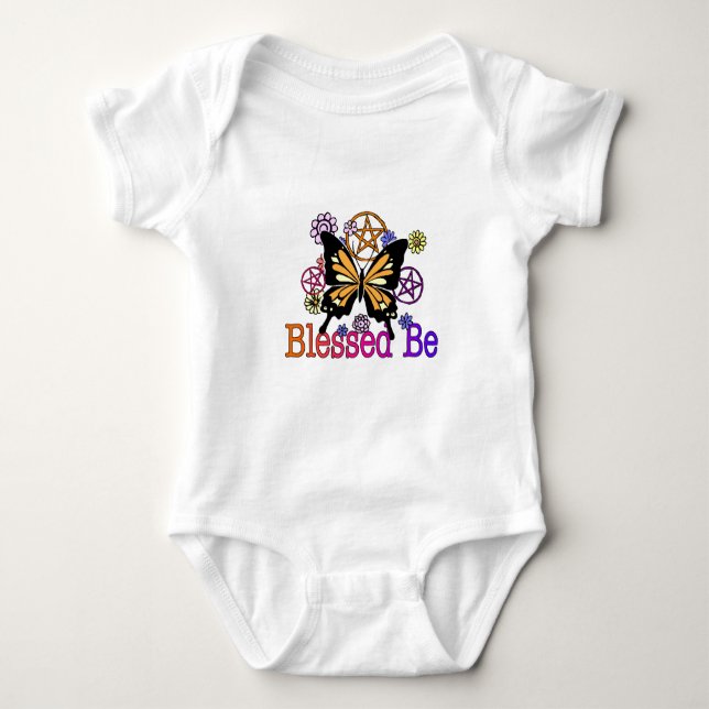Body Para Bebê flores abençoadas (Frente)