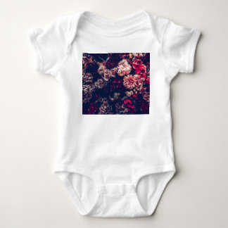 Body Para Bebê Flores Artificiais Vintage: Fundo da Parede