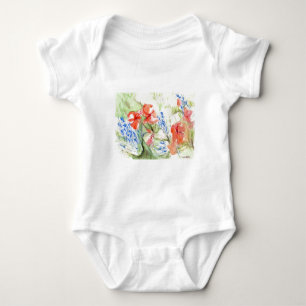 Body Para Bebê Flores Balsam e Lobelia