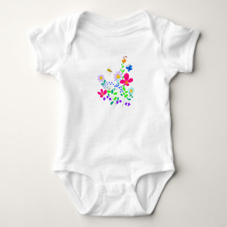 Body Para Bebê Flores da floresta
