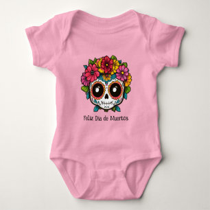 Body Para Bebê 🌹Flores da Lembrança: Tributo ao Dia de Muertos