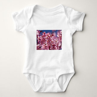 Body Para Bebê Flores de Cerejeira Sakura Beijadas pela Luz do So