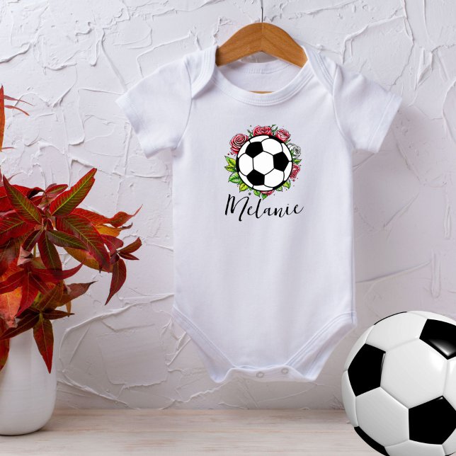 Body Para Bebê Flores Florais Futebol Futebol Futebol Futebol Beb (Criador carregado)