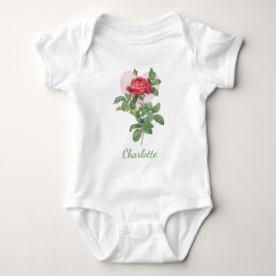 BODY PARA BEBÊ FLORES PERSONALIZADOS, BABY-SUIT