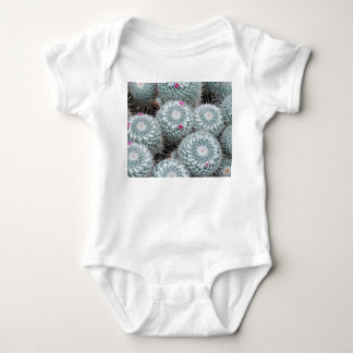 Body Para Bebê Flores Rosa Pequenas Plantas De Cactus