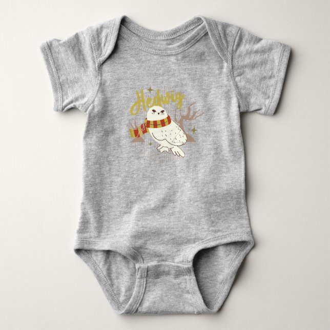 Body Para Bebê Floresta Caprichosa Hedwig Desenho (Frente)
