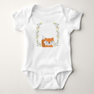 Body Para Bebê Floresta Florestal Fox Baby Onsie