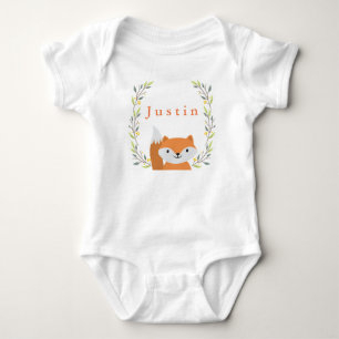 Body Para Bebê Floresta Florestal Fox Baby Onsie