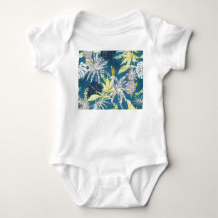 Body Para Bebê Floresta Tropical: Desenhada Colorida.