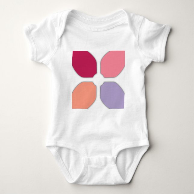 Body Para Bebê Flower Cross (Frente)