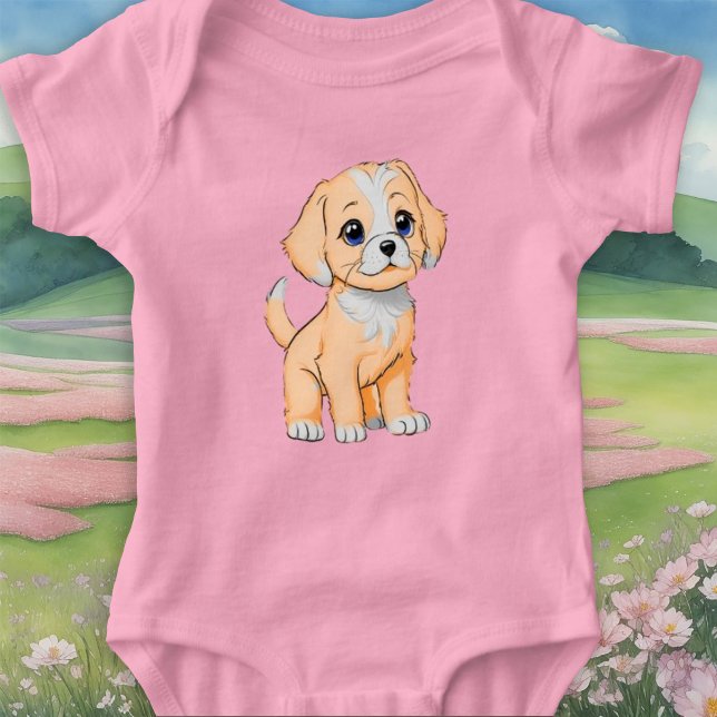 Body Para Bebê Fluffy Puppy (Criador carregado)