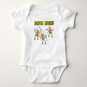 Body Para Bebê Flute Rocks