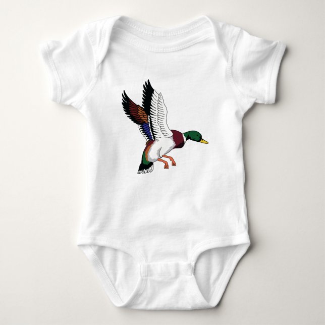 Body Para Bebê Flying Mallard (Frente)