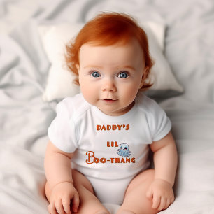 Body Para Bebê Fofa "Boo-Thang do Papai" no Halloween