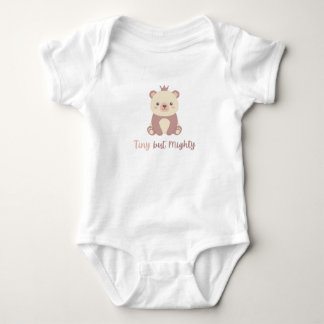 Body Para Bebê Fofa Principe Urso Kawaii "Minúsculo mas Poderoso"