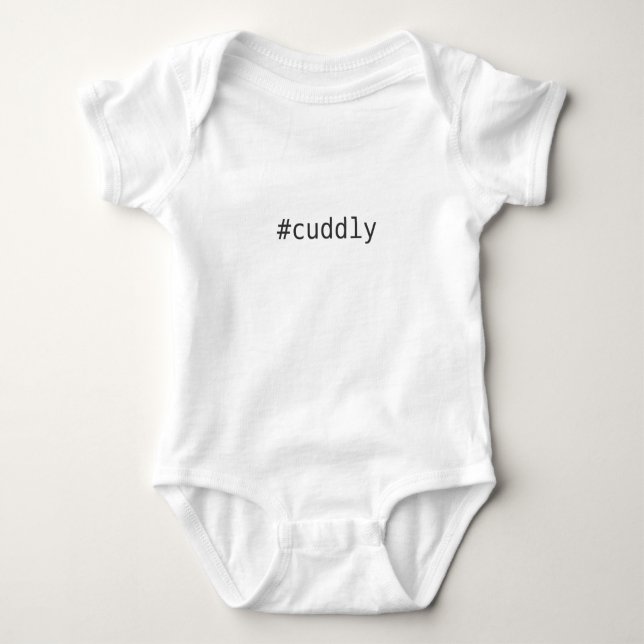 Body Para Bebê #fofinho (ou o seu texto) personalizado (Frente)