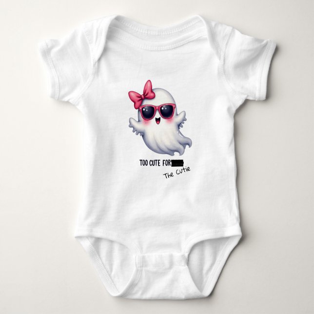 Body Para Bebê Fofinho para o Bebê Fantasma (Frente)