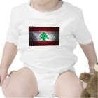 Fogos de artifício da bandeira libanesa