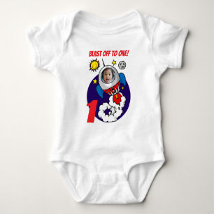 Body Para Bebê Foguete de Aniversário de Um Ano de Idade Decoland