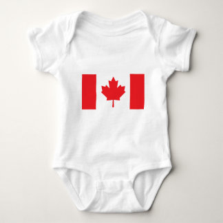 Body Para Bebê Folha de bordo canadense da bandeira de Canadá