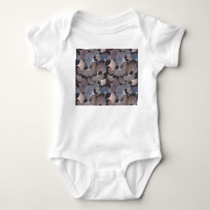 Body Para Bebê Folhas de Ginkgo: padrão natural elegante.