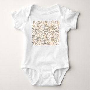 Body Para Bebê Folhas de ouro: deco de arte.