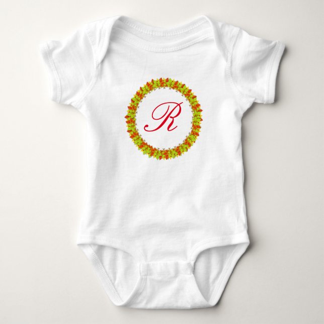 Body Para Bebê Folhas de outono (Frente)