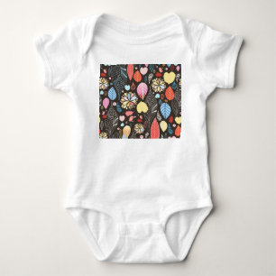 Body Para Bebê Folhas de outono e Aves.