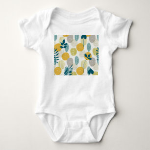 Body Para Bebê Folhas de outono, padrão perfeito de colheita.