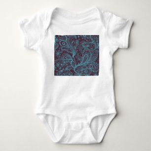 Body Para Bebê Folhas Decorativas: Fundo de padrões sem costura