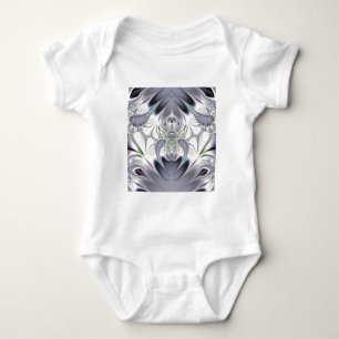Body Para Bebê Folhas Roxas