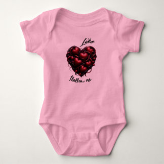 Body Para Bebê Follow My Heart – Art Vibrant & Moderne