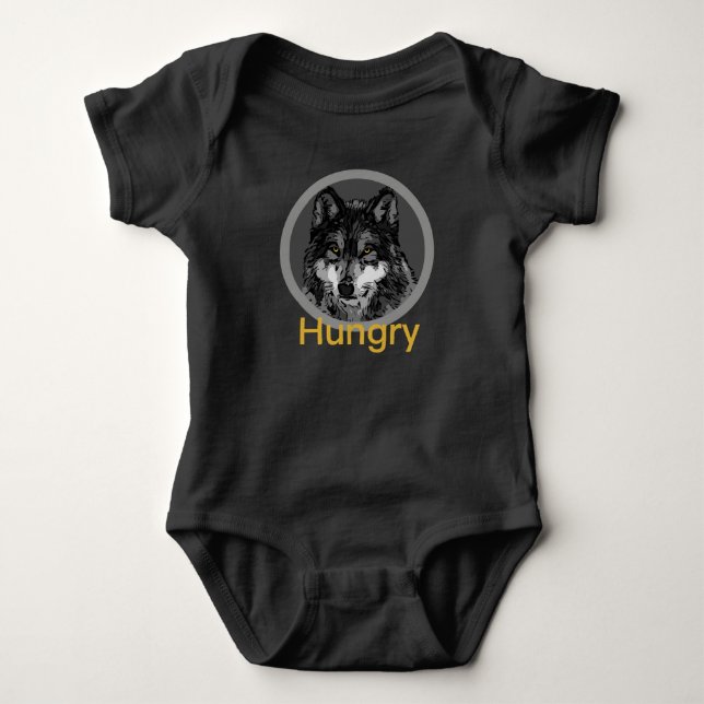 Body Para Bebê Fome -  de biquíni de Baby Jersey (Frente)