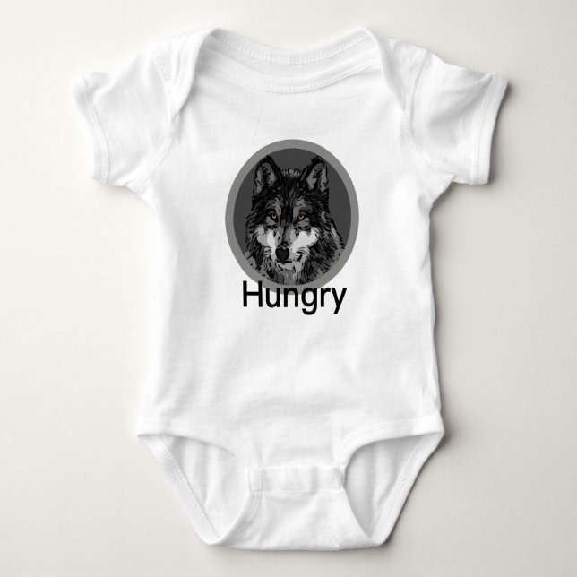 Body Para Bebê Fome -  de biquíni de Baby Jersey (Frente)