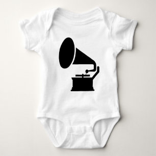 Body Para Bebê Fonógrafo - Preto